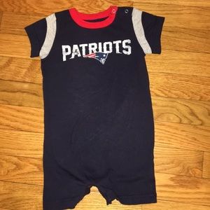 New England patriots romper 6/12 euc
